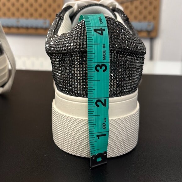 NEW Jessica Simpson Women COMIRRA Grey Platform Rhinestone Sneaker,Sz 7.5,No Box - Picture 10 of 12